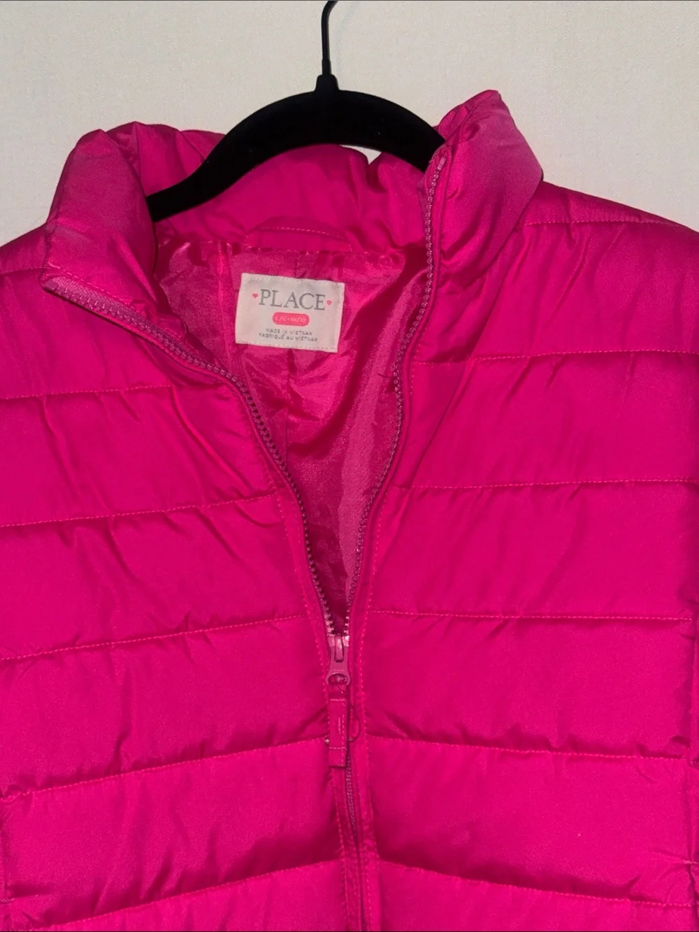 The Children's Place Bright Pink Quilted Puffer Jacket